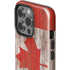 Canadian Flag Dark Wood iPhone 14 Pro Impact Case